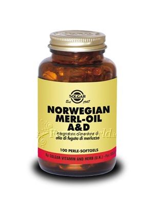 Solgar Norwegian Merl Oil A&D 100 perle