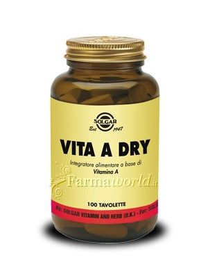 Solgar Vita A Dry 100 tavolette