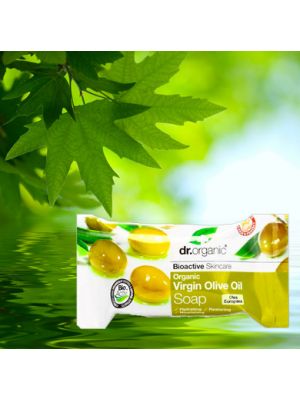 Dr.Organic Olio d'Oliva Vergine Saponetta 100 g Linea Idratante